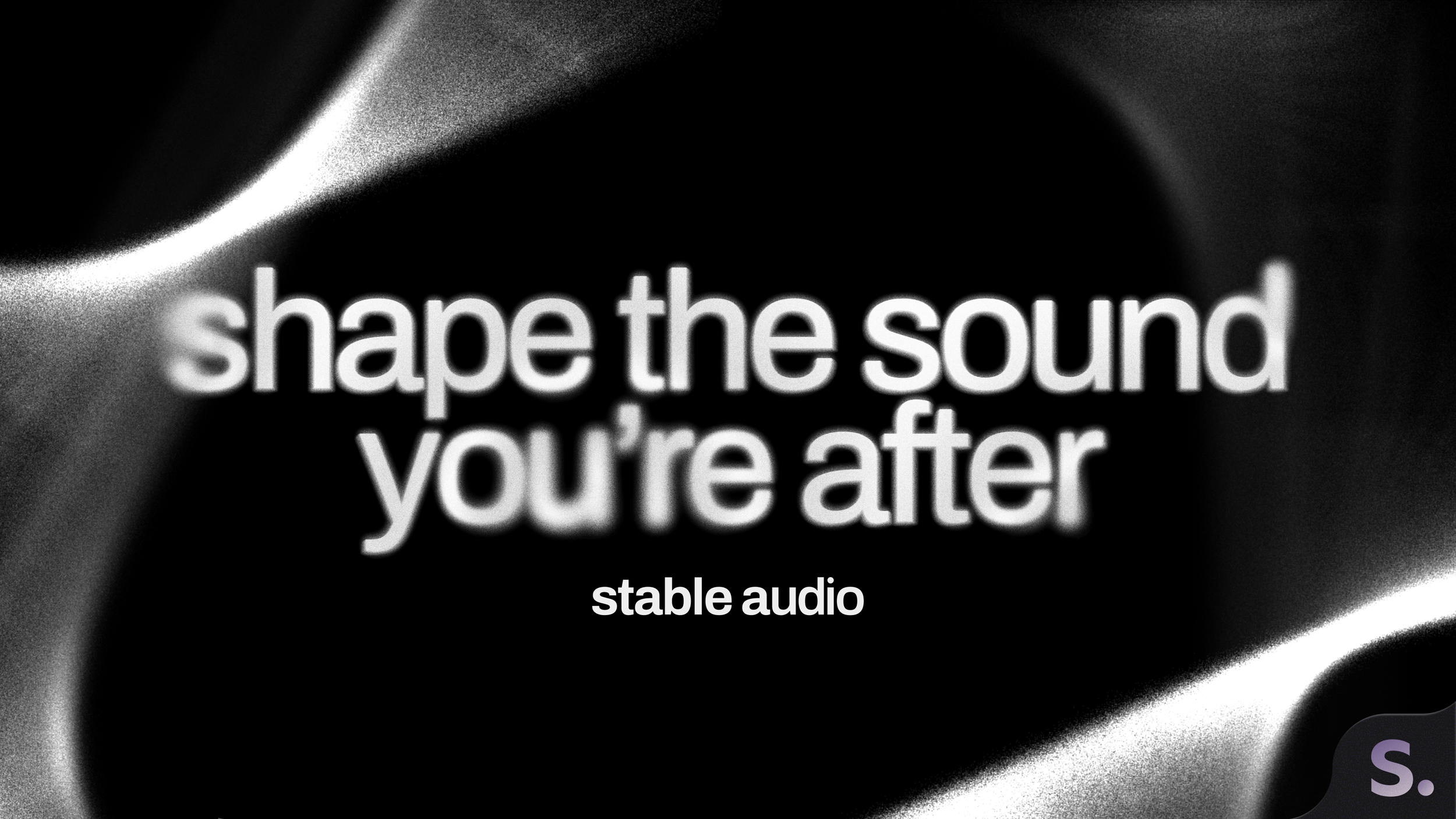 Stability AIのロゴと、Stable Audio 3.0のリリースを告知するグラフィック画像。