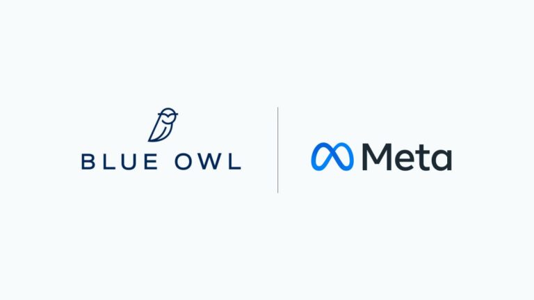 MetaとBlue Owl Capitalによる合弁会社設立に関する公式リリースの引用画像。