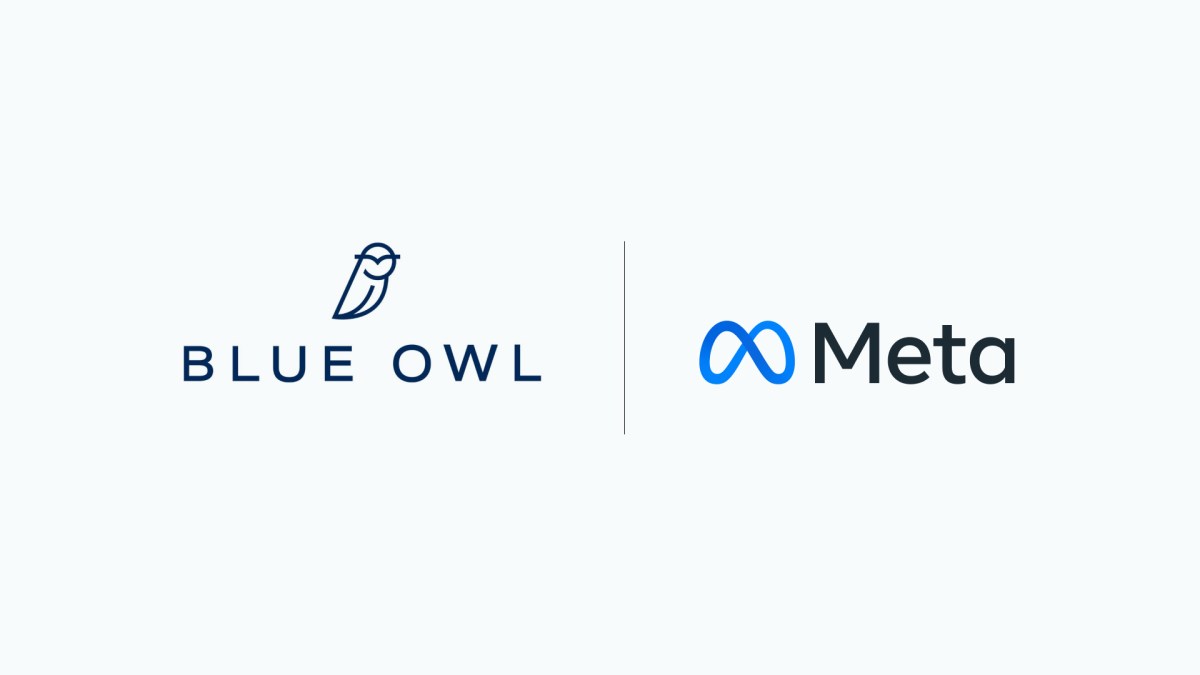 MetaとBlue Owl Capitalによる合弁会社設立に関する公式リリースの引用画像。