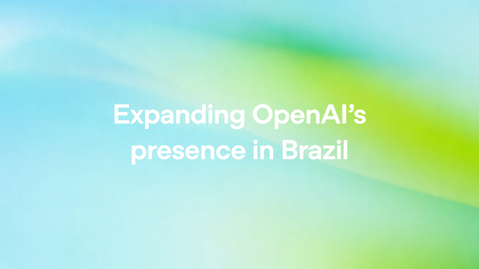 OpenAIのロゴが中央に配置された、公式リリースの引用画像。
