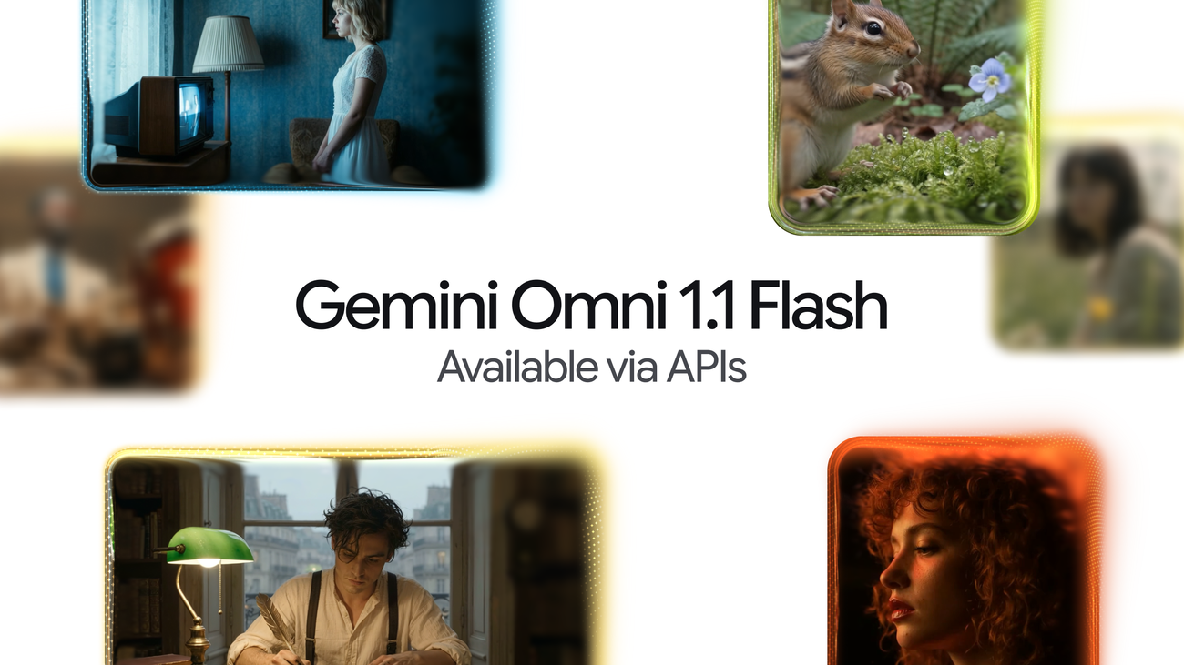 Googleの動画生成モデル「Gemini Omni 1.1 Flash」に関する発表内容を示す、リリース元の引用画像。