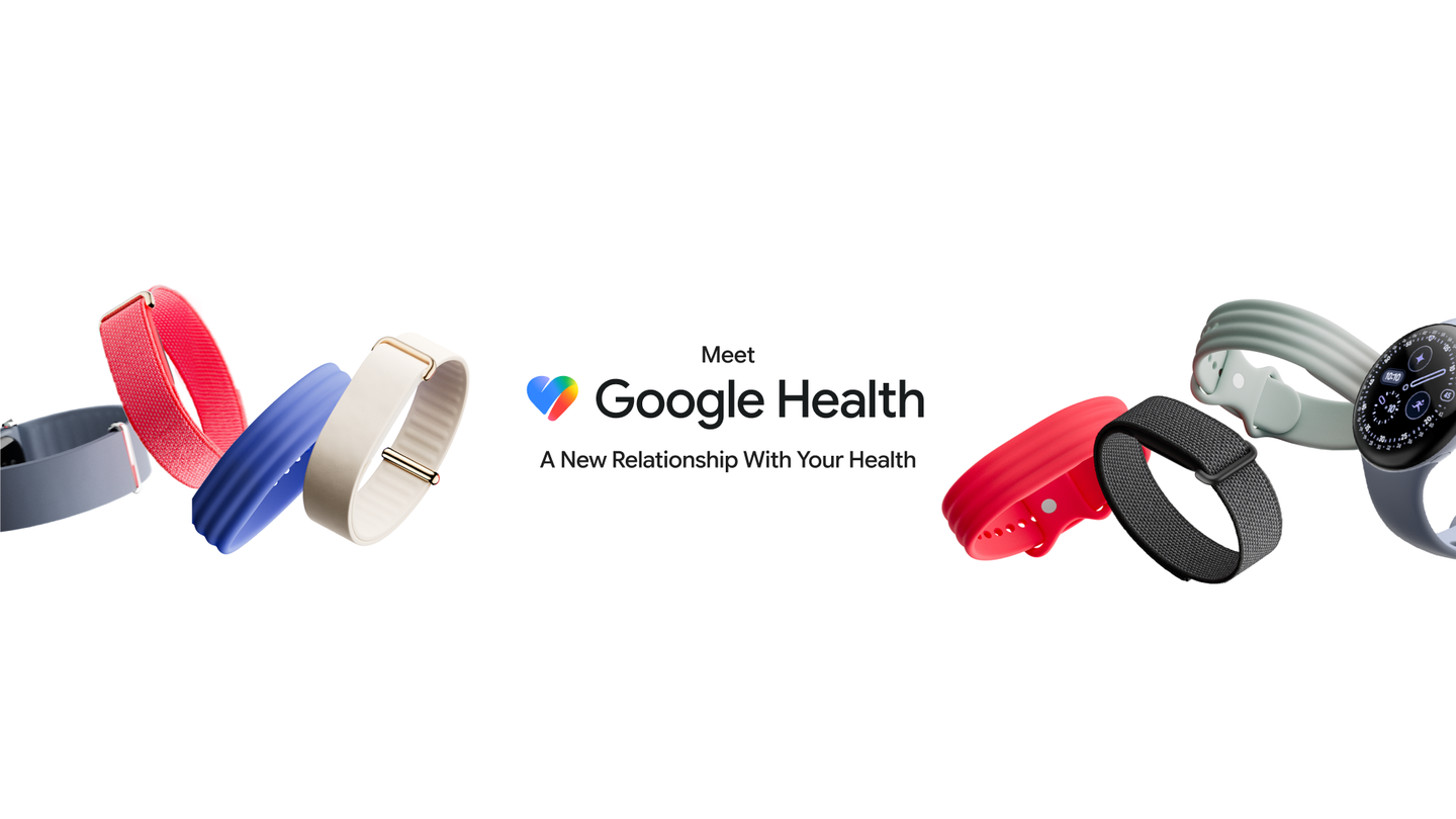 Google HealthとFitbitの統合、AIコーチ、および新デバイスFitbit Airに関する発表内容を示す、Googleの公式ブログ記事の引用画像。