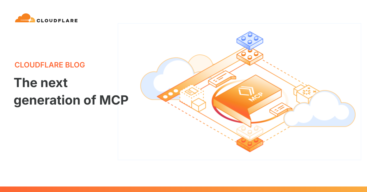 CloudflareによるMCPのステートレス化に関する技術仕様の解説図。