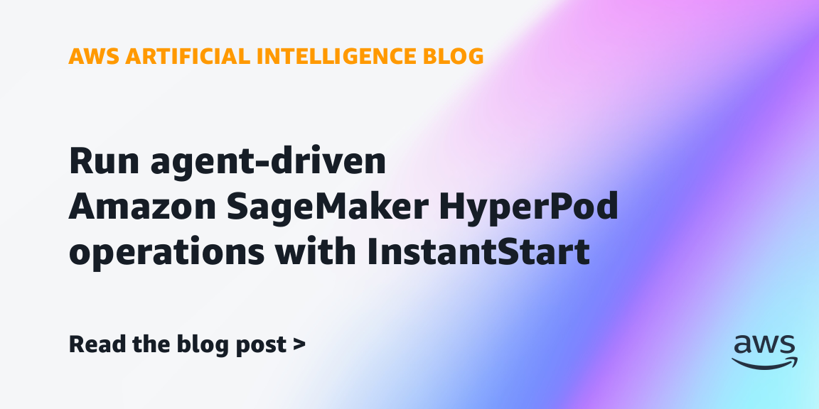 AWS SageMaker HyperPod InstantStartの機能とアーキテクチャの概要を示す図解。