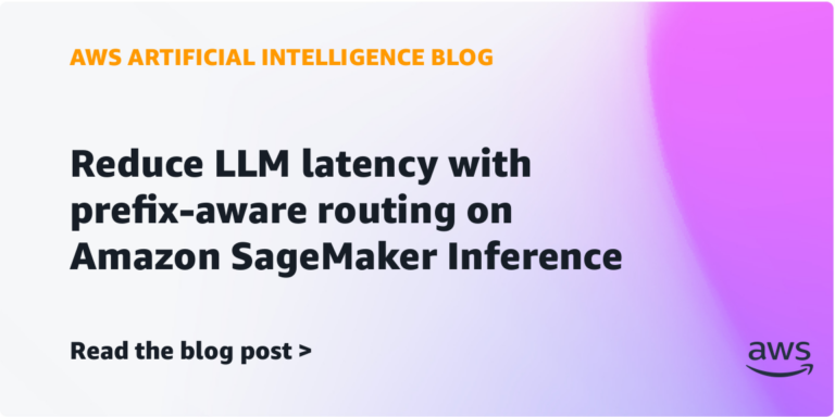 Amazon SageMakerが導入した、リクエストの共通部分を識別して同一インスタンスへ集約するprefix-aware routingの仕組みを示す図解。