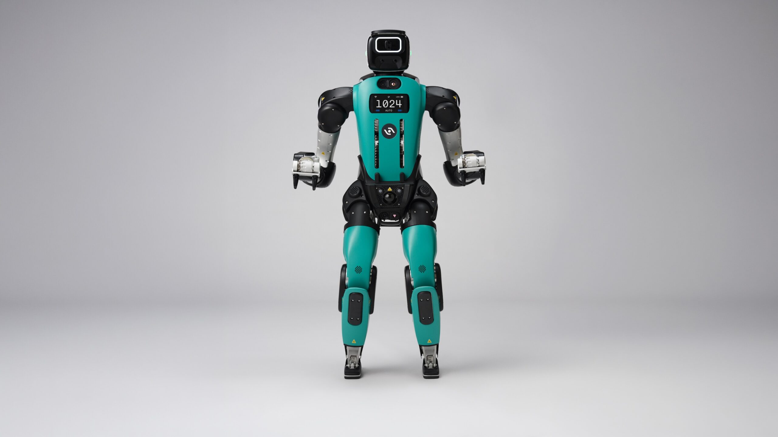 Agility Roboticsが発表した、人間と協調作業を行うために設計された新型人型ロボットDigit 5の全体像。
