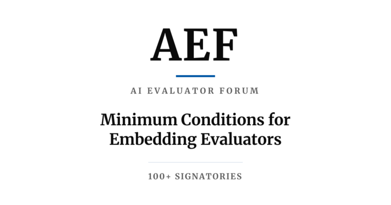 AEFが公表したAI評価機関の設置に関する最低条件を示すテキストの引用画像。