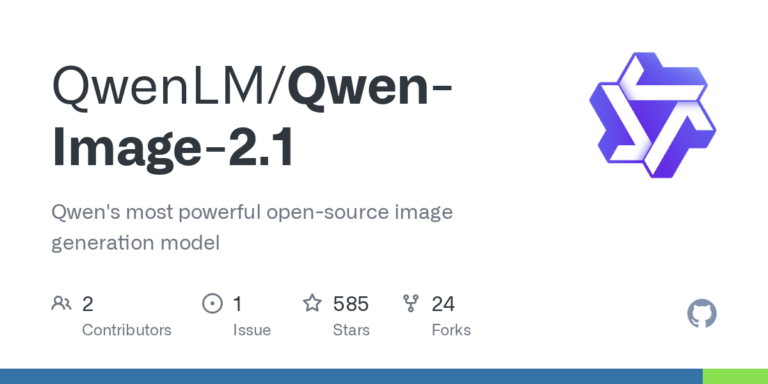Qwen-Image-2.1のリリースに関する公式の引用画像。