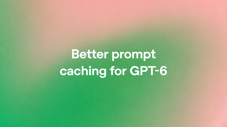 OpenAIの公式発表から引用された、GPT-6のプロンプトキャッシュ機能に関する説明画像。