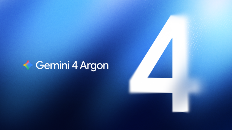 GoogleによるGemini 4 Argonの発表に関する公式リリース資料の引用画像。
