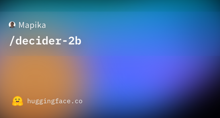 Mapikaによる新モデル「decider-2b-v11」の発表に関する引用画像。