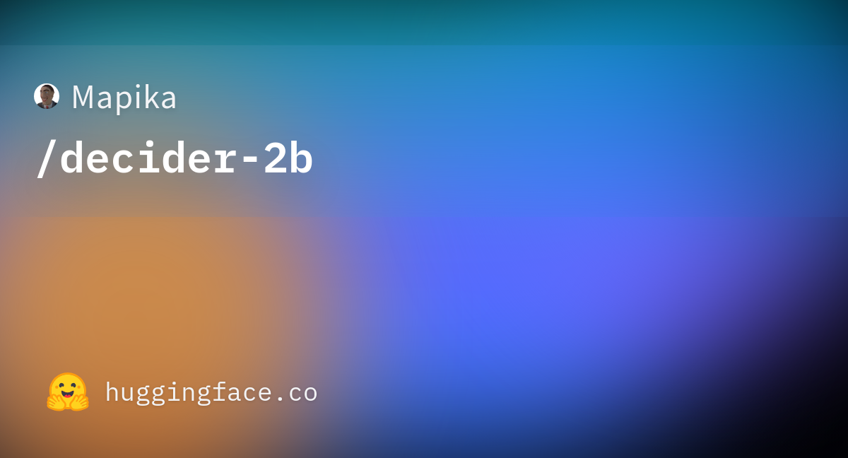 Mapikaによる新モデル「decider-2b-v11」の発表に関する引用画像。