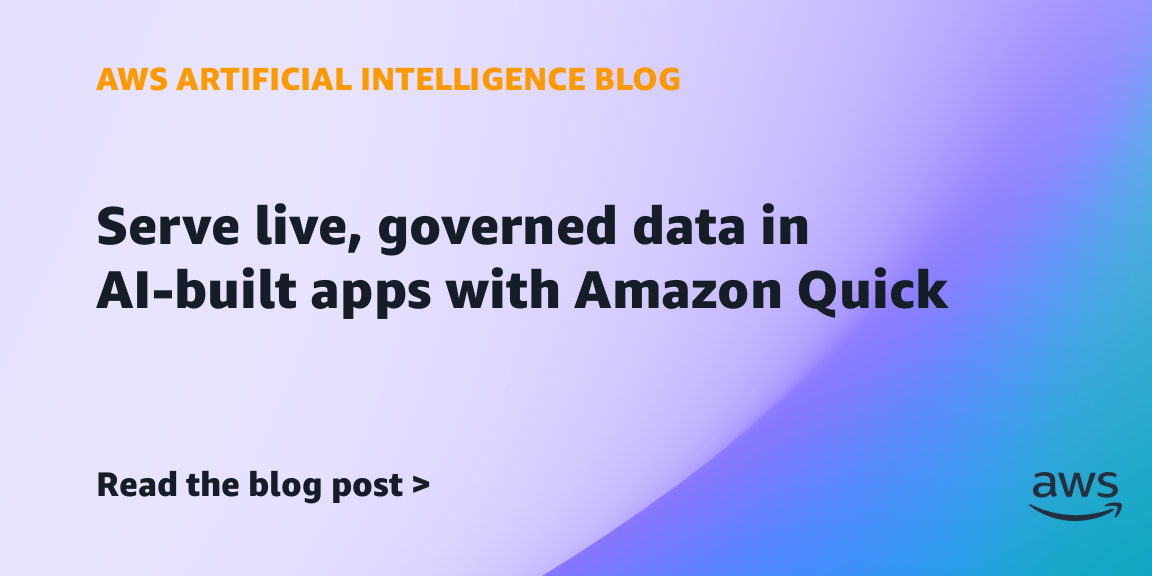 Amazon Quickのライブデータ連携機能に関する、リリース元の引用画像。